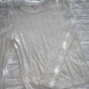 Knit Cream Sweater Medium